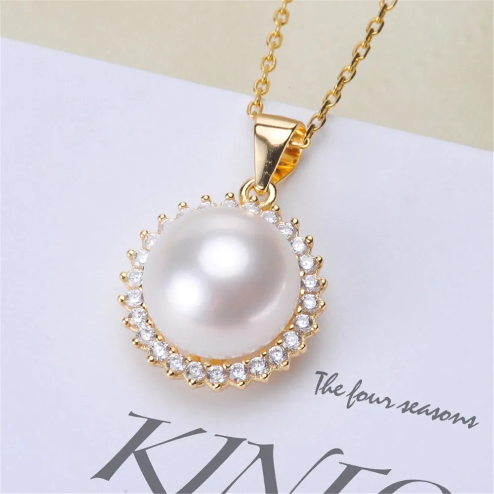 

Pendant For Jewelry Making Component Accessories Solid 925 Sterling silver Fitting For DIY Women Charm Gift.No Pearl No Chain