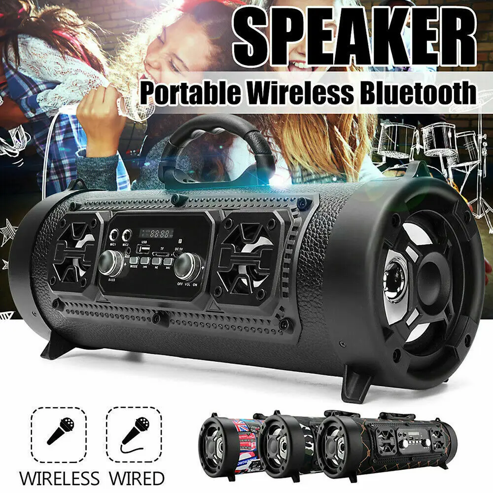 15 Вт Hifi портативный Bluetooth динамик fm радио движение к ТВ 3D звуковое устройство