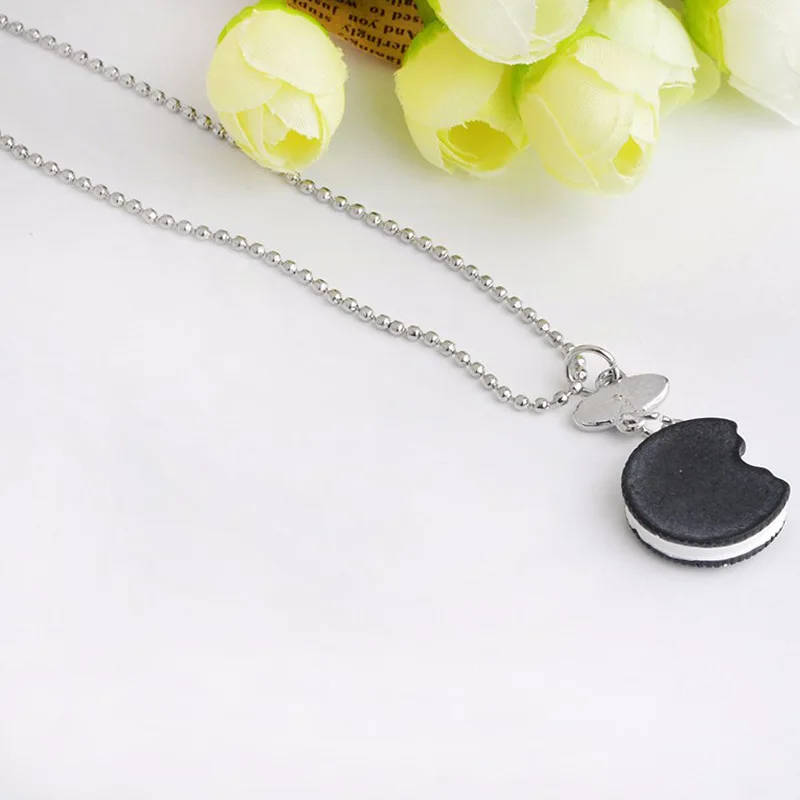 Комплект из 2 штук: мини-печенье Oreo и кулон с кофе на ожерелье для женщин - лучшей подруги BFF-шокера, украшения для дружбы с едой.