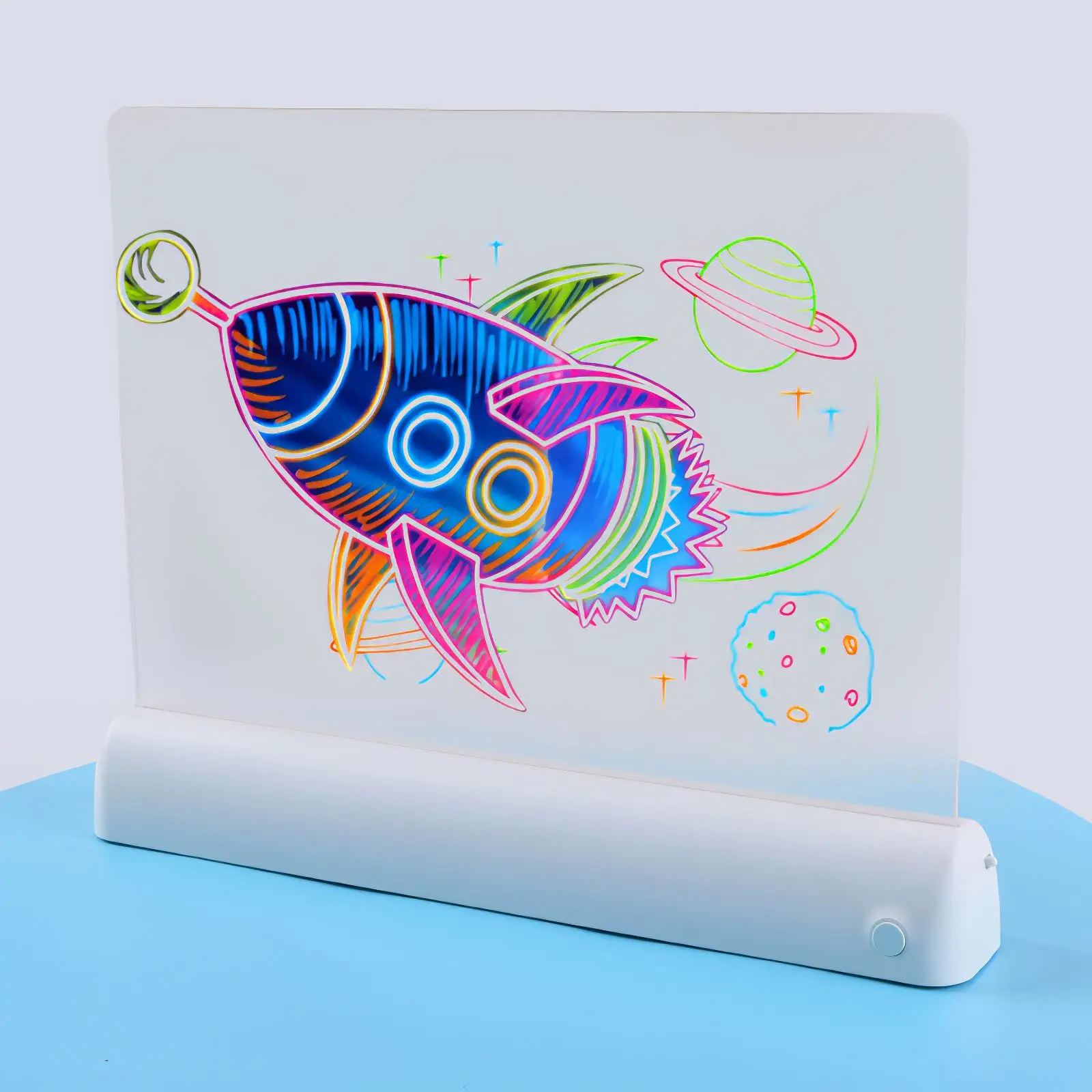 

Early Educational Drawing Board 3D Fluorescent Drawing Board Magical Graffiti Board Multipurpose Writing Board Learning Toy