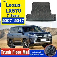 car tray boot liner cargo rear trunk cover mat boot liner floor carpet mud non slip for lexus lx lx570 2007 2017 7 seats