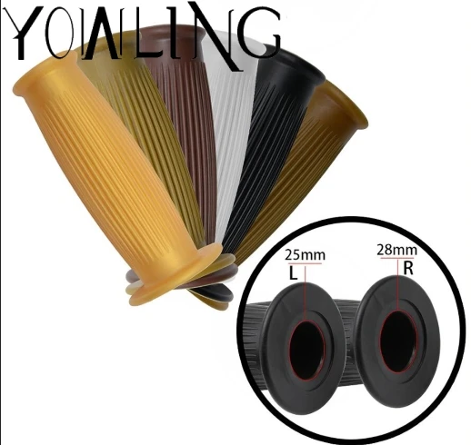 Vintage Motorcycle Hand Grips Rubber Handle Bar Universal 7/8 for CG125 CB400 HONDA KAWASAKI YAMAHA SUZUKI DUCATI Cafe Racer | Автомобили