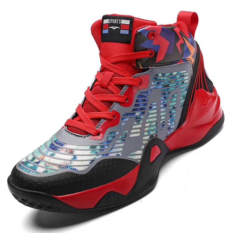 

Professional Basketball Shoes Men's Train Sneakers High Top Basketball Shoes Outdoor Anti-skid Basketball Combat Boots for Men