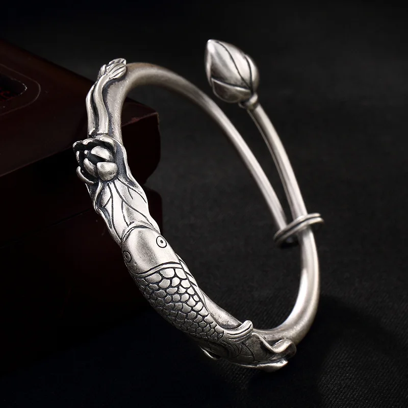 Гарантированный 990 Серебряный браслет браслеты для женщин Открытый