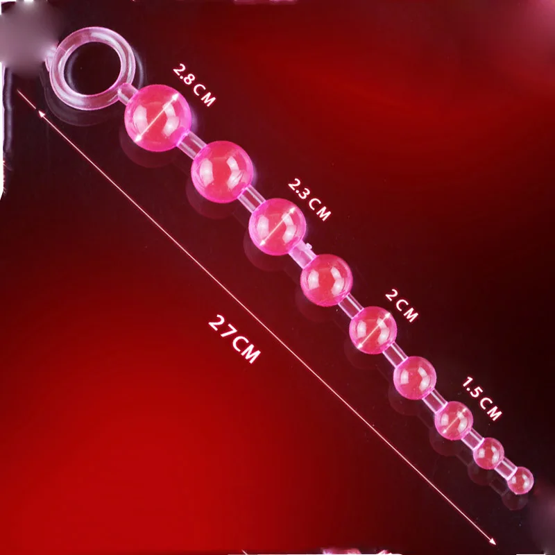 Jelly Anal Beads Orgasm Vagina Plug Play Pull Ring Ball Stimulator Butt | Красота и здоровье