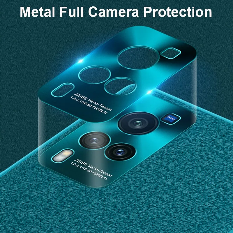 Luxury Leather Case For Vivo X60 Pro Plus Metal Camera Protection Silicone Cover Phone X50 S9 X27 Pro+ |