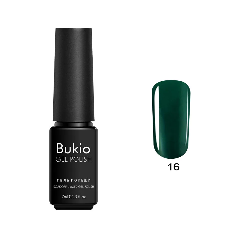 Bukio 29 чистых цветов Гель-лак 7 мл полуперманентные эмали замочить от УФ-гель лак для маникюра и ногтей дизайнерские украшения - Цвет: 16