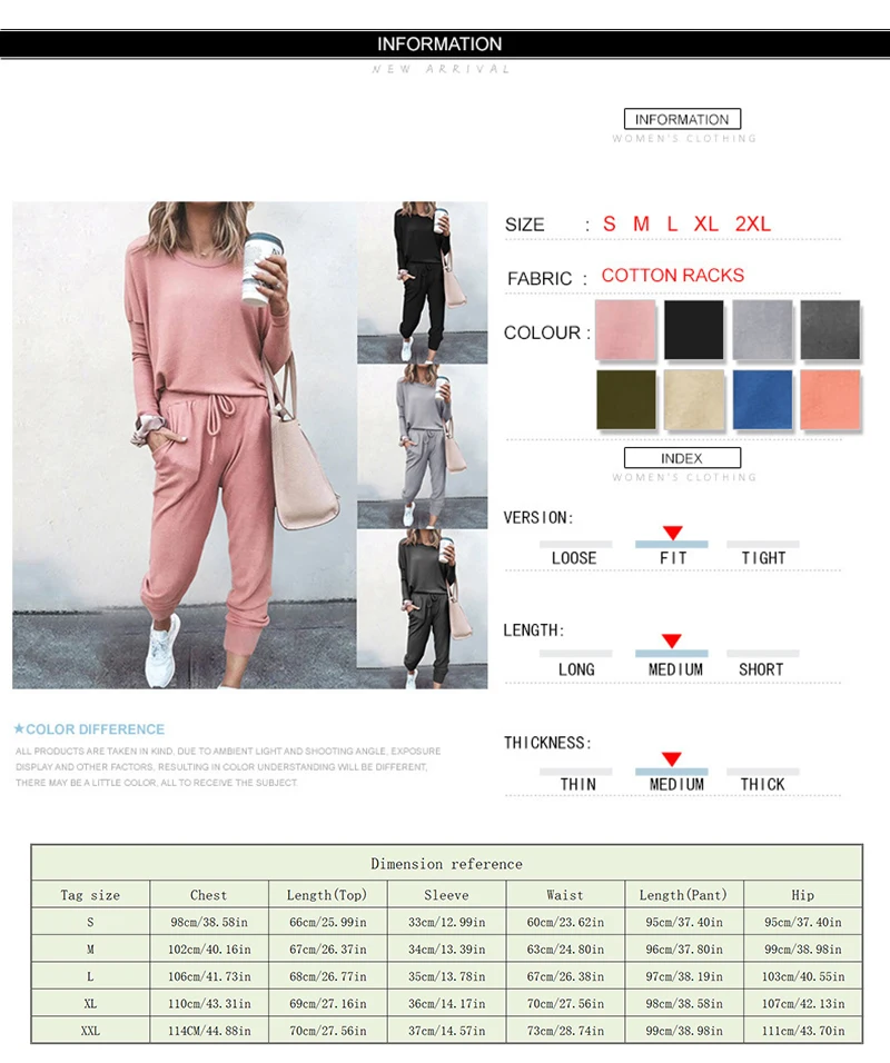 

2 Piece Outfits Soft Pajamas Set Long Sleeve Workout Tracksuits New Lounge Sets For Women Loose Sweatsuits Sets