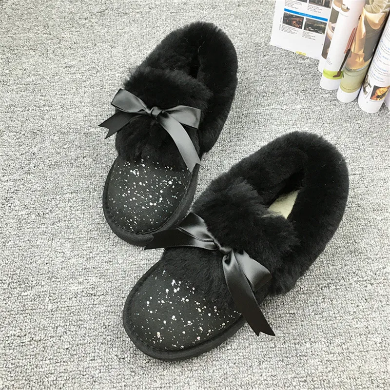 Женская Теплая обувь Новое поступление 2020 женские зимние сапоги из натуральной