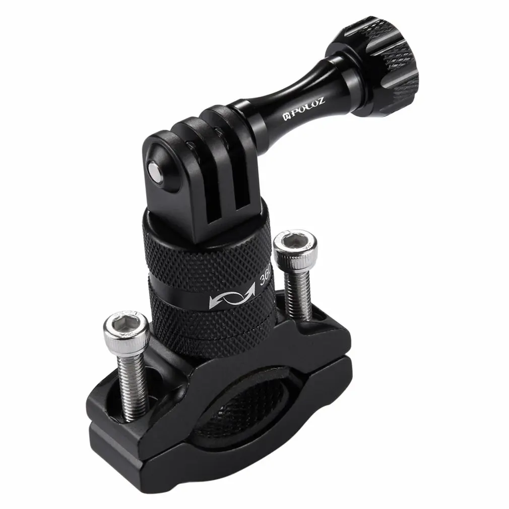 

PULUZ 360 Degree Rotation Bicycle Adapter Mount Aluminum Alloy Handlebar With Screw For GoPro HERO 6 5 Session 5 4 Session 4 3+