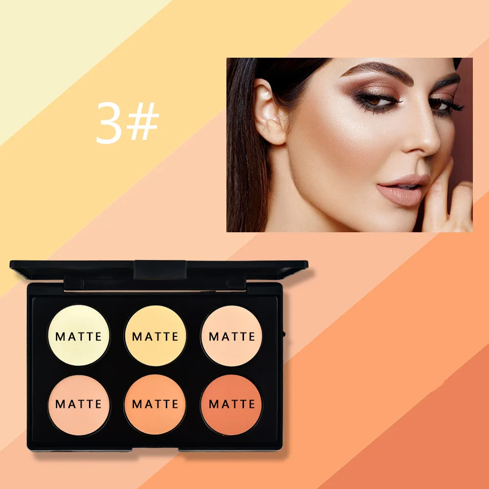 

6 Color Hairline Facial Repair Powder Women's Cosmetics Highlights Professional Makeup Shadow Palette High Gloss Brightening Hot
