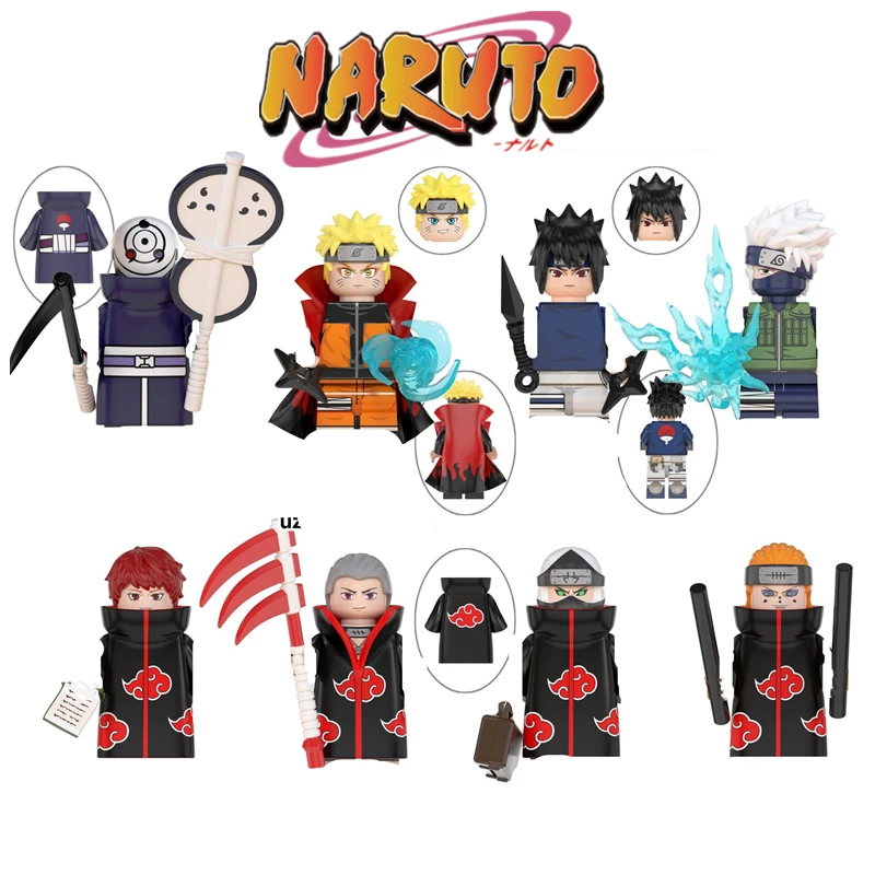 

Naruto Jigsaw Puzzle Assembled Ninja Building Block Minifigure Toy DIY Educational Building Block Minifigure Doll