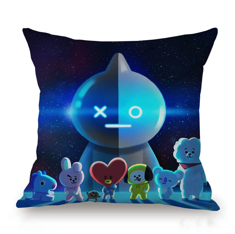 Чехол для подушки с мультяшным принтом кролика &quotовечки&quot размером 45*45 см