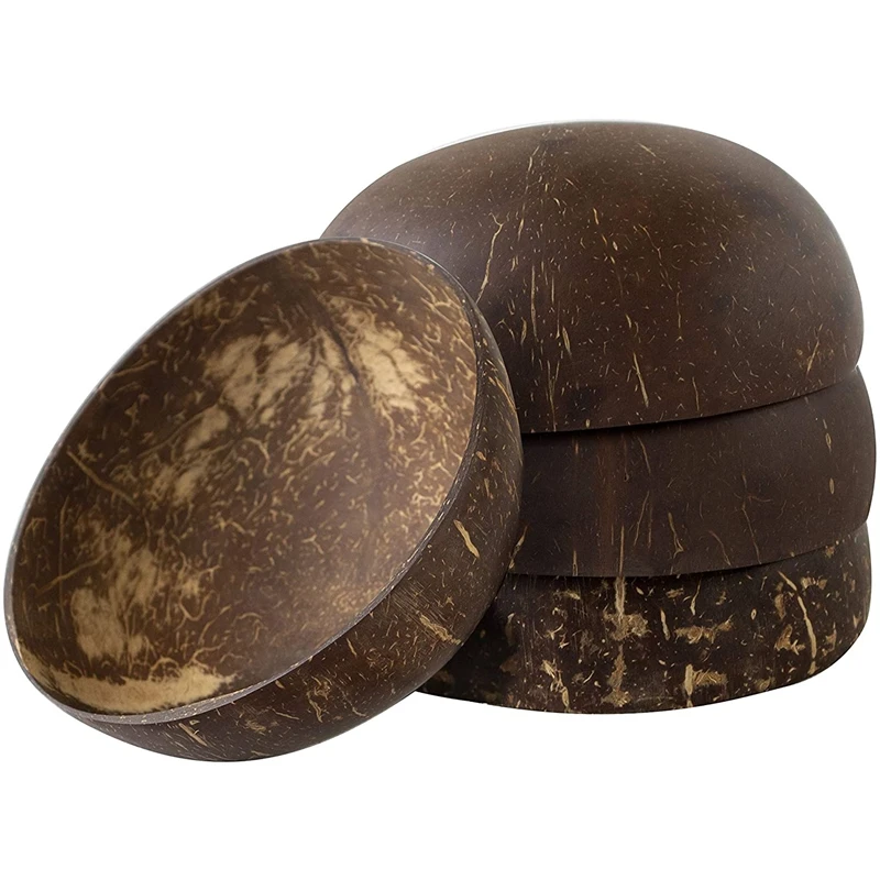 Кокосовые миски и ложка набор салат смузи смешивания Десерт Фрукты мороженое