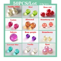 50pcs bath oil beads pearl spa bath pearl body massage essential oil bath bead prevents skin from drying 2cm 3 9gpcs