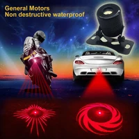 laser fog lamp waterproof led red rear bulb anti collision signal warning light rear end collision six in one decorative lights