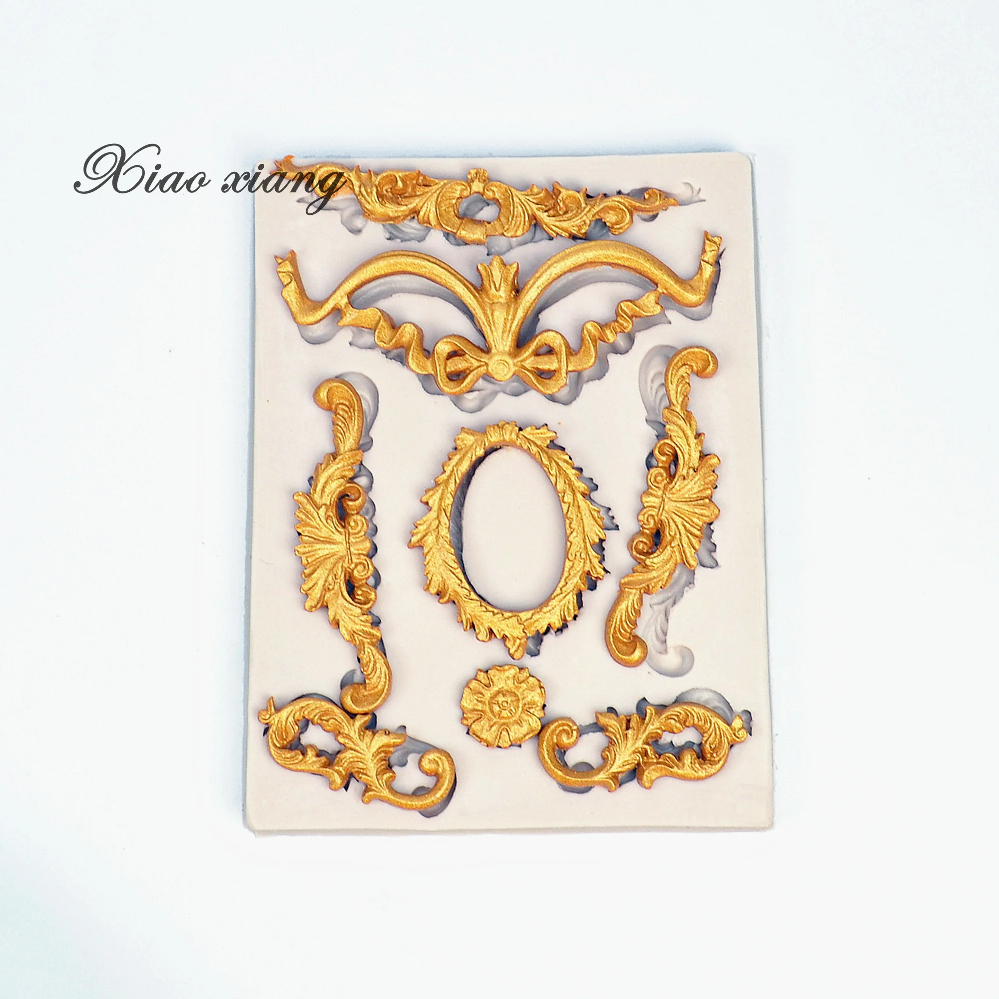 Классический узор силиконовые формы с кружевным краем штамповый торт