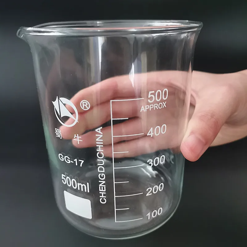 3pcs/set 500/1000/2000ml Borosilicate Glass Beaker For Laboratory Tests Measuring Cup Volumetric Glassware Lab Experiments | Канцтовары