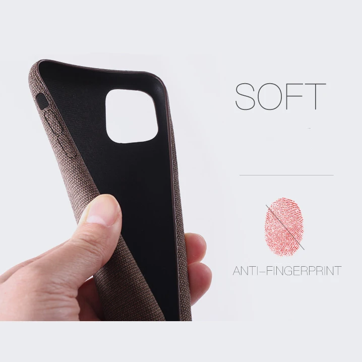 

Luxury Fabrics Soft Back Cover For iPhone 12 11 Pro max Case Cotton Linen Cloth Cases For iPhone X XR XS Max 8 7 6 6S Plus Coque