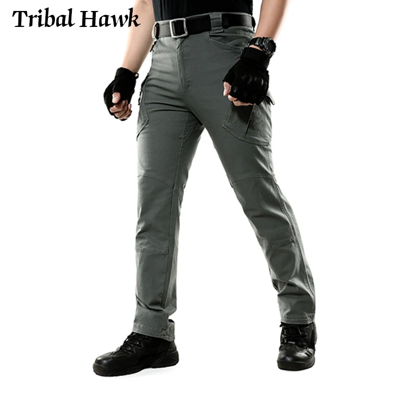 Брюки карго IX9 мужские тактические Стрейчевые эластичные штаны в стиле милитари