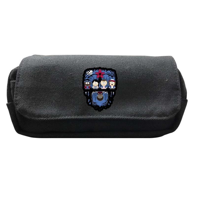 Макияж пенал для школьных принадлежностей странные вещи пенал для карандашей дети косметический мешок черный для мальчиков большой емкости сумка для хранения