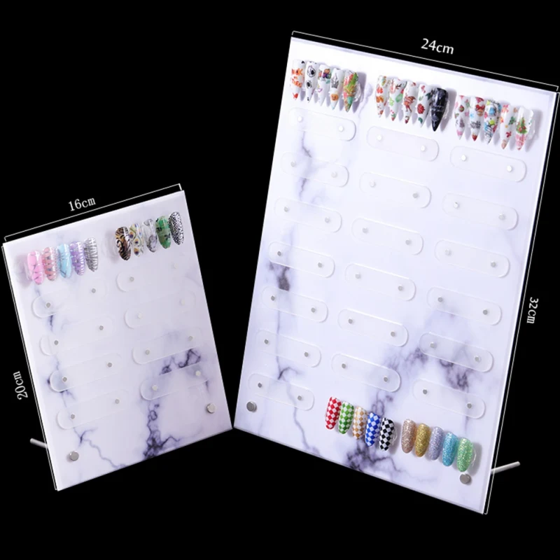 

Nail Art Transparent Acrylic Dust-proof Display Stand Display Board Sample Display Frame
