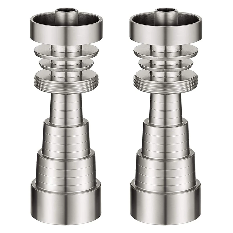 

2 Pieces Titanium Wax Tool Stainless Steel Cap Wax Tool Universal 6 in 1 Metal Wax Tool Waterproof Rustproof Wax Carving