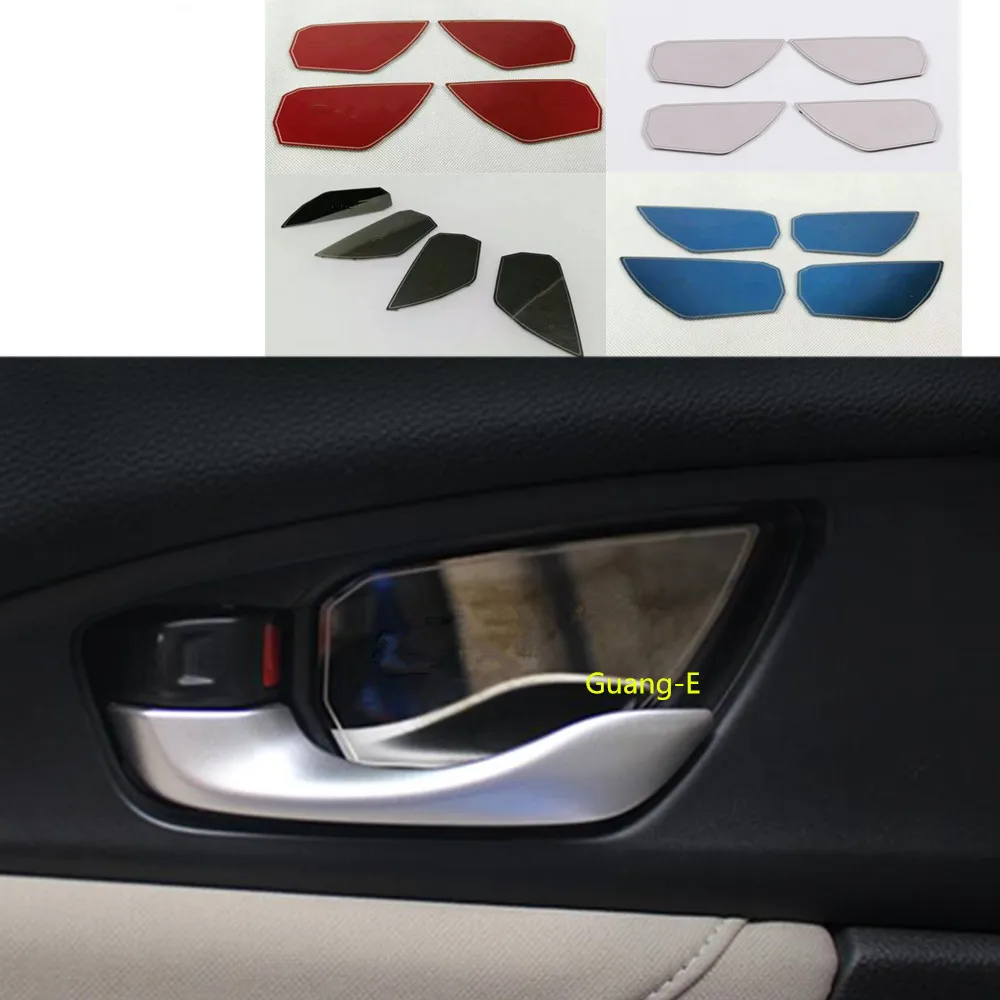 Крышка кузова автомобиля внутренняя ручка двери из нержавеющей стали Панель