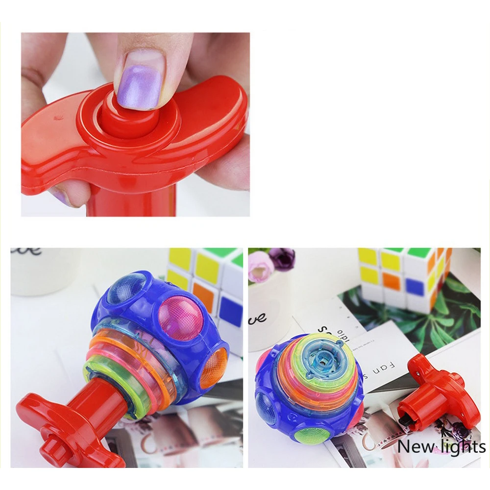 1 шт. деревянные светящиеся музыка гироскопа имитация светодиодный светильник