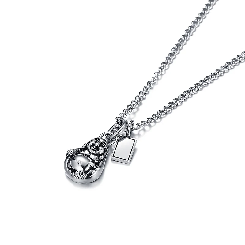 Будды кулон с эфирным Чиан ожерелье в винтажном стиле для мужчин и женщин хит