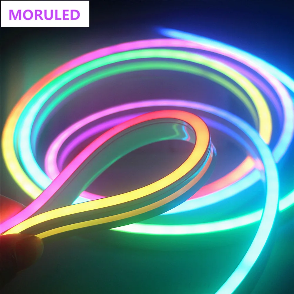 Гибкая светодиодная лента WS2812 WS2812B гибкая Водонепроницаемая трубка из неонового