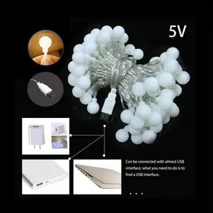 Рождественский светильник s 2 м 3 м 5 м 10 м светодиодный светильник USB Водонепроницаемый Сказочный светильник s для вечерние, свадебные, праздничные светодиодный светильник s Рождественский шар 5 В