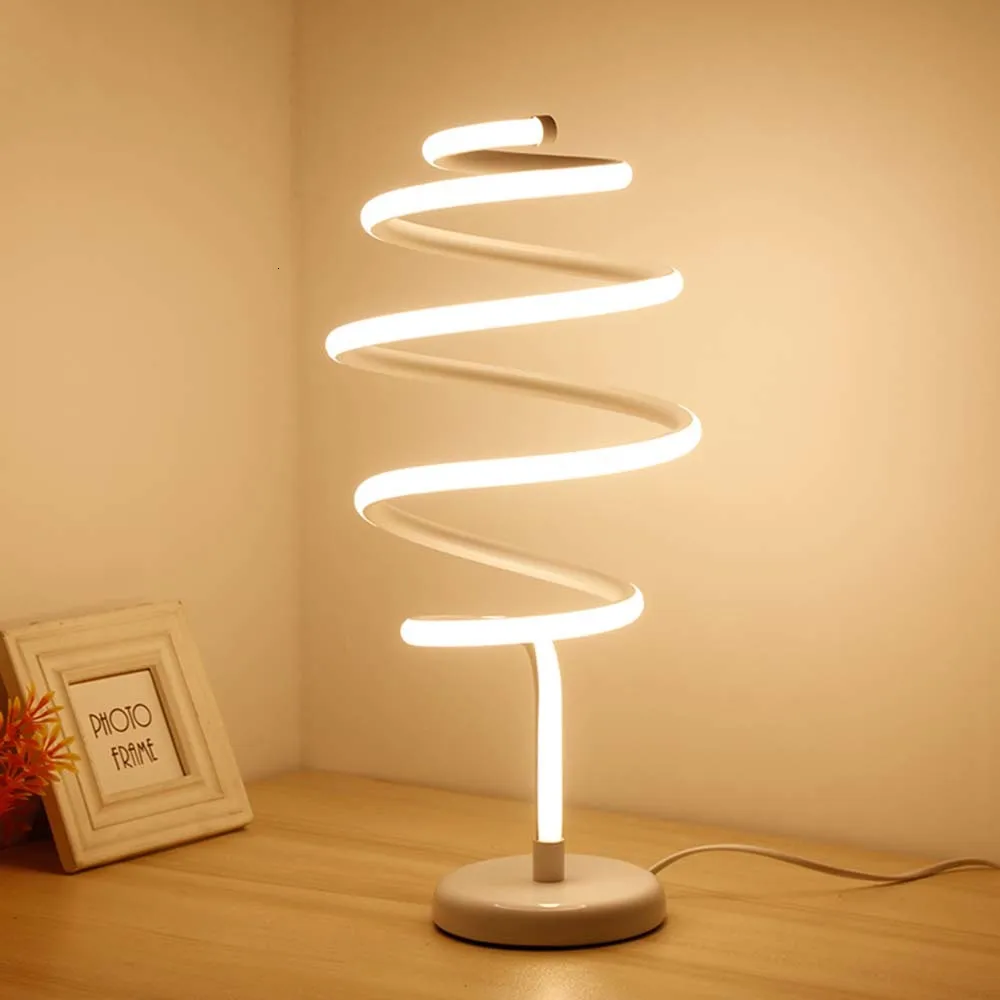 36W Modern Japanese Line Around LED Desk Lamps for Bedroom Living Room Wedding Art Decor Bedside Table Lamp Light Fixtures Gold | Лампы и