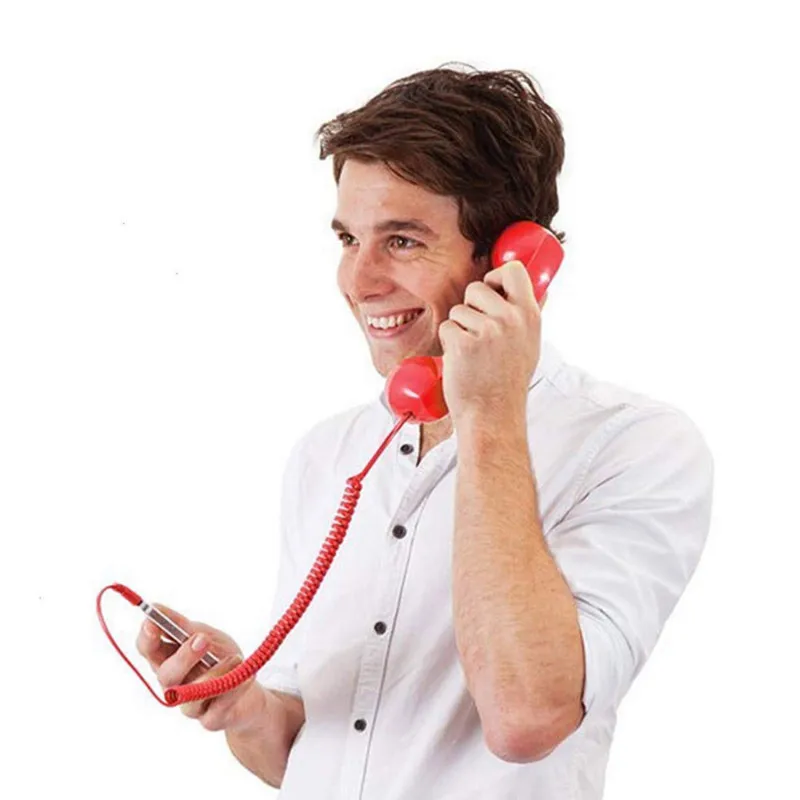 2020 Classic Retro 3.5Mm Comfort Telephone Handset Mini Mic Speaker Phone Call Receiver For Iphone Samsung Huawei Phone Receiver