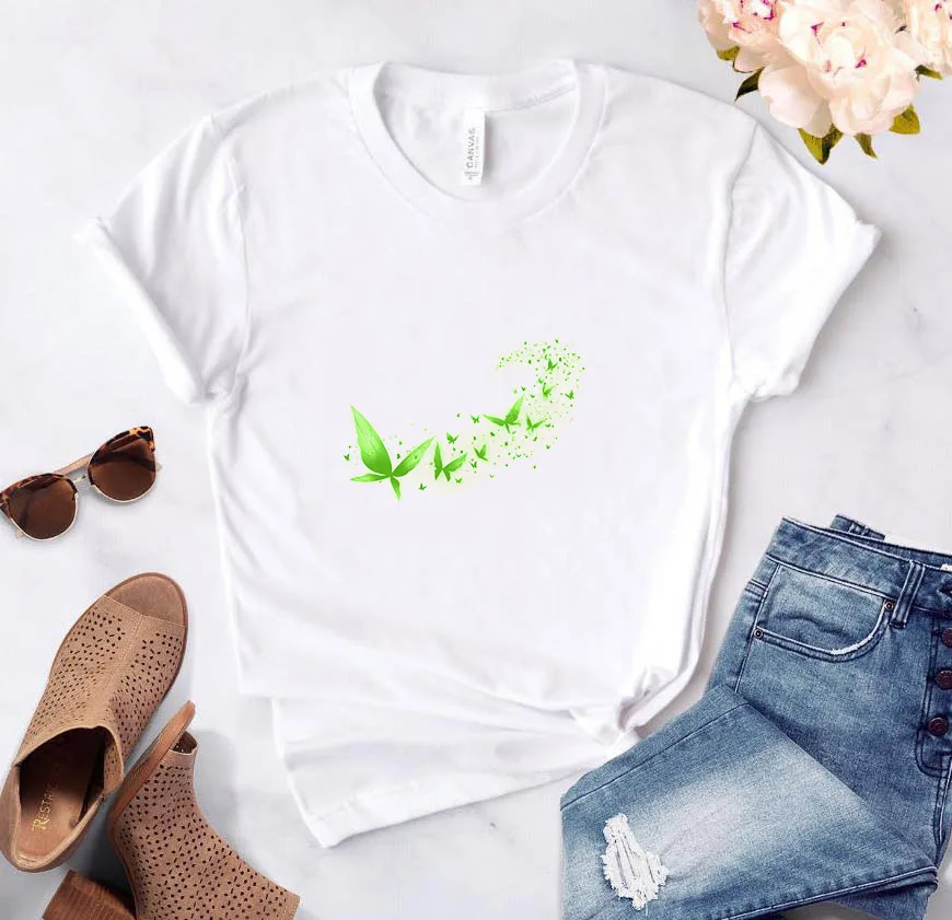 

Butterfly T-shirts Woman Short-sleeve T-shirt Summer Women Women's Clothing 2021 Women-clothing Tee Tops Vintage With Sleeves