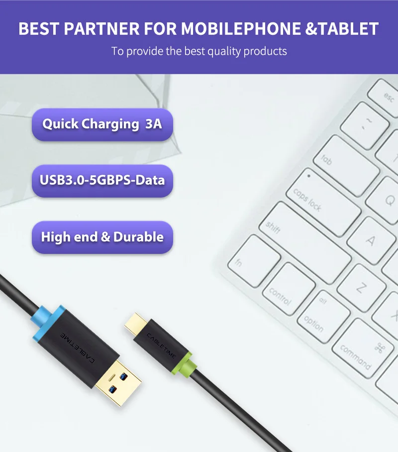 Кабель Tipo C USB 3,0 для xiaom USB C Tipo C 3A кабель для телефона USB C007