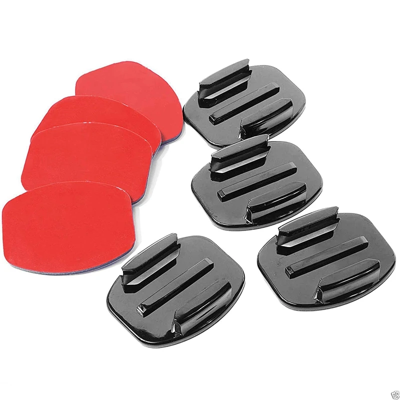 Helmet Accessories Kit Set 12x Surface Mounts + Adhesive Stickers Sticker Pads for GoPro Hero 7/6/5/4/3+/3 Session SJ40 | Электроника