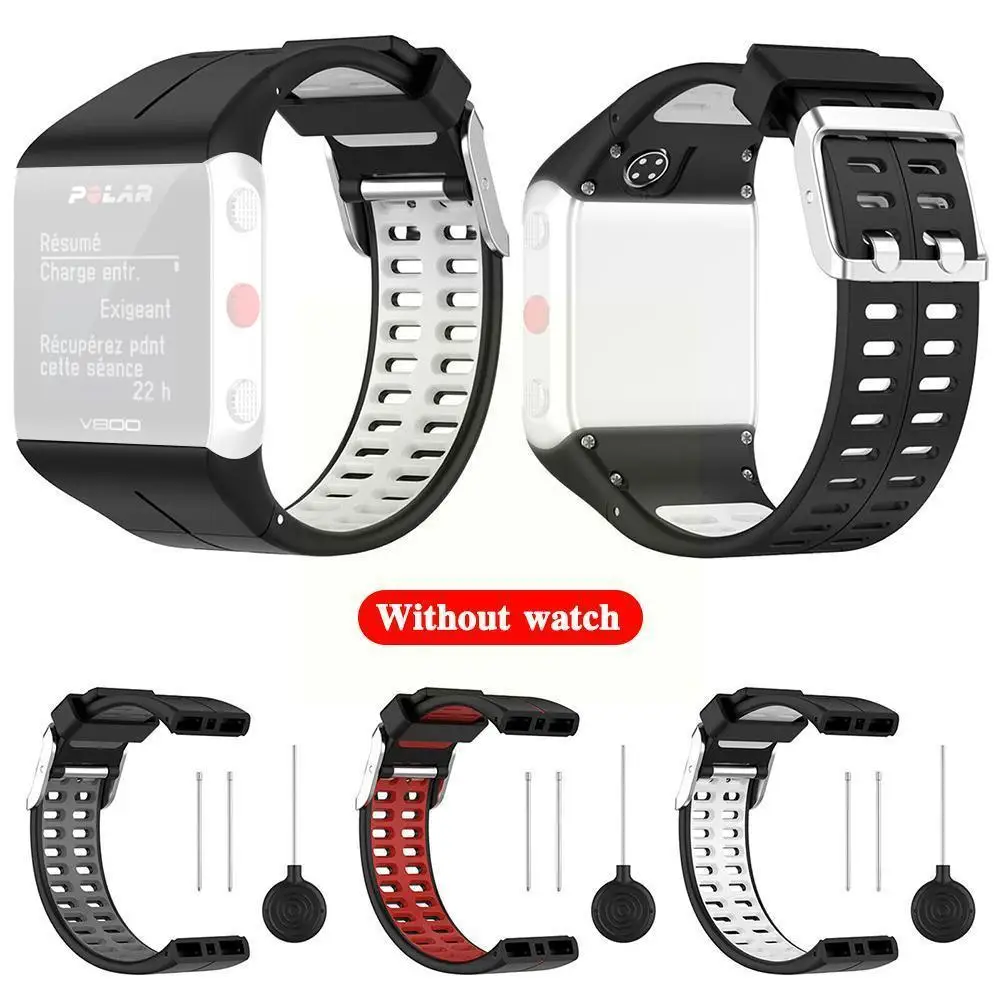 

Silicone Replacement Wrist Watch Band For Polar V800 Gps Women Tool Strap With For Men Watch Bracelet Y9h9