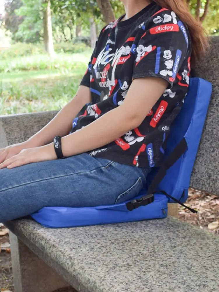 Складное уличное кресло с подушкой и спинкой портативное высококачественное