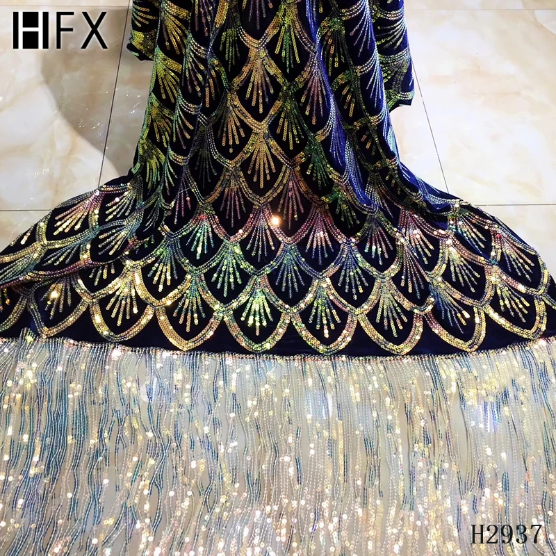 Нигерийская кружевная ткань африканская с пайетками 2019 Высококачественная