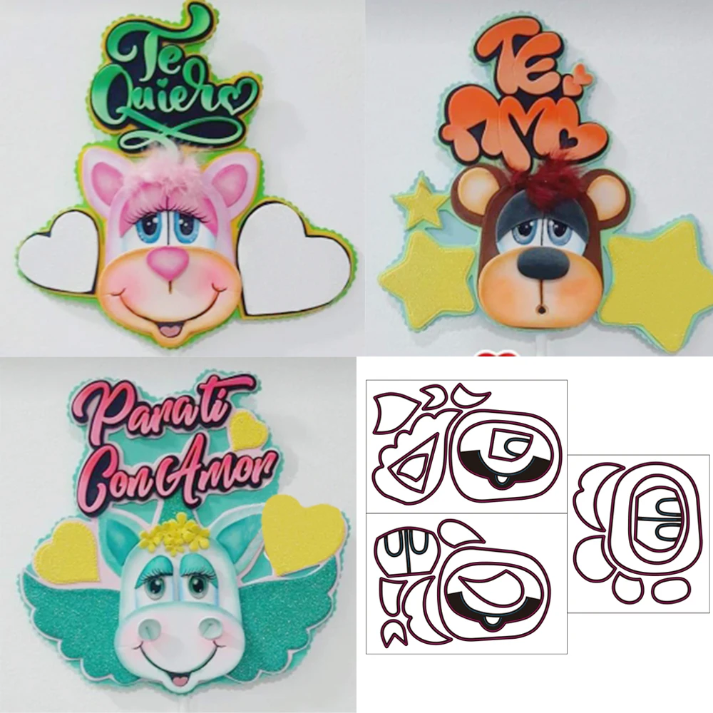 

New Bears metal cutting die mould scrapbook decoration embossed photo album decoration card making DIY handicrafts