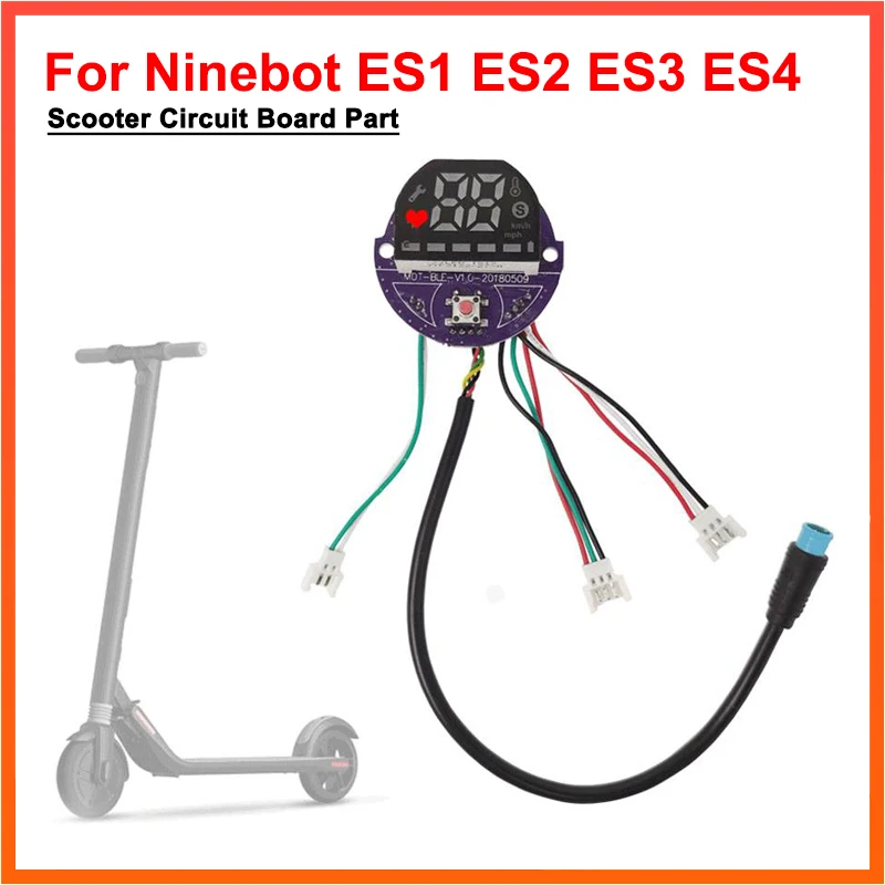 

Dashboard for Ninebot ES1 ES2 ES3 ES4 Electric Kickscooter Scooter Circuit Board Parts Panel Display Dash Board Kit Accessories