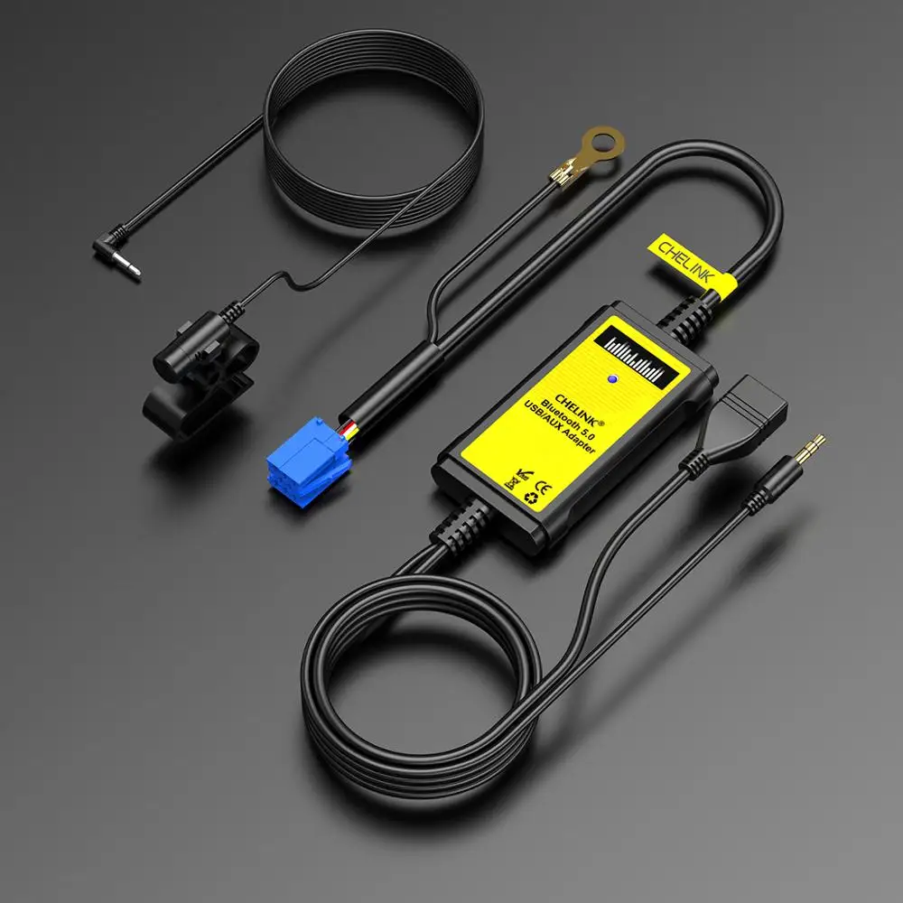 Автомобильная аудиосистема CHELINK USB и AUX Bluetooth адаптер с микрофоном 8-контактный