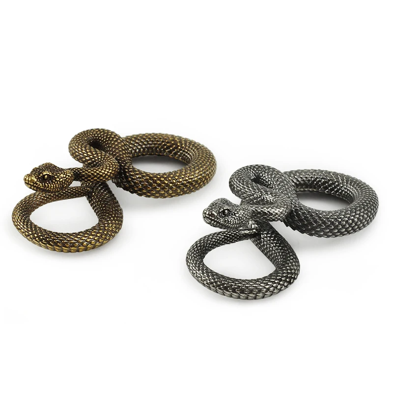 1 шт. латунный Змеиный брелок для ключей медный уличный инструмент Аксессуары