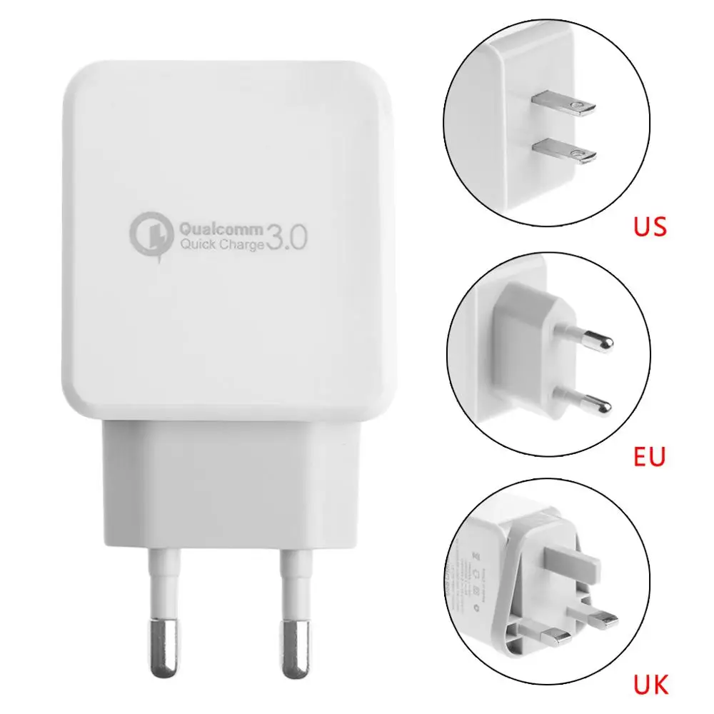 Сетевое зарядное устройство с одним usb хаб 5 В/9 В/12 В быстрая зарядка QC 3 0 вилка