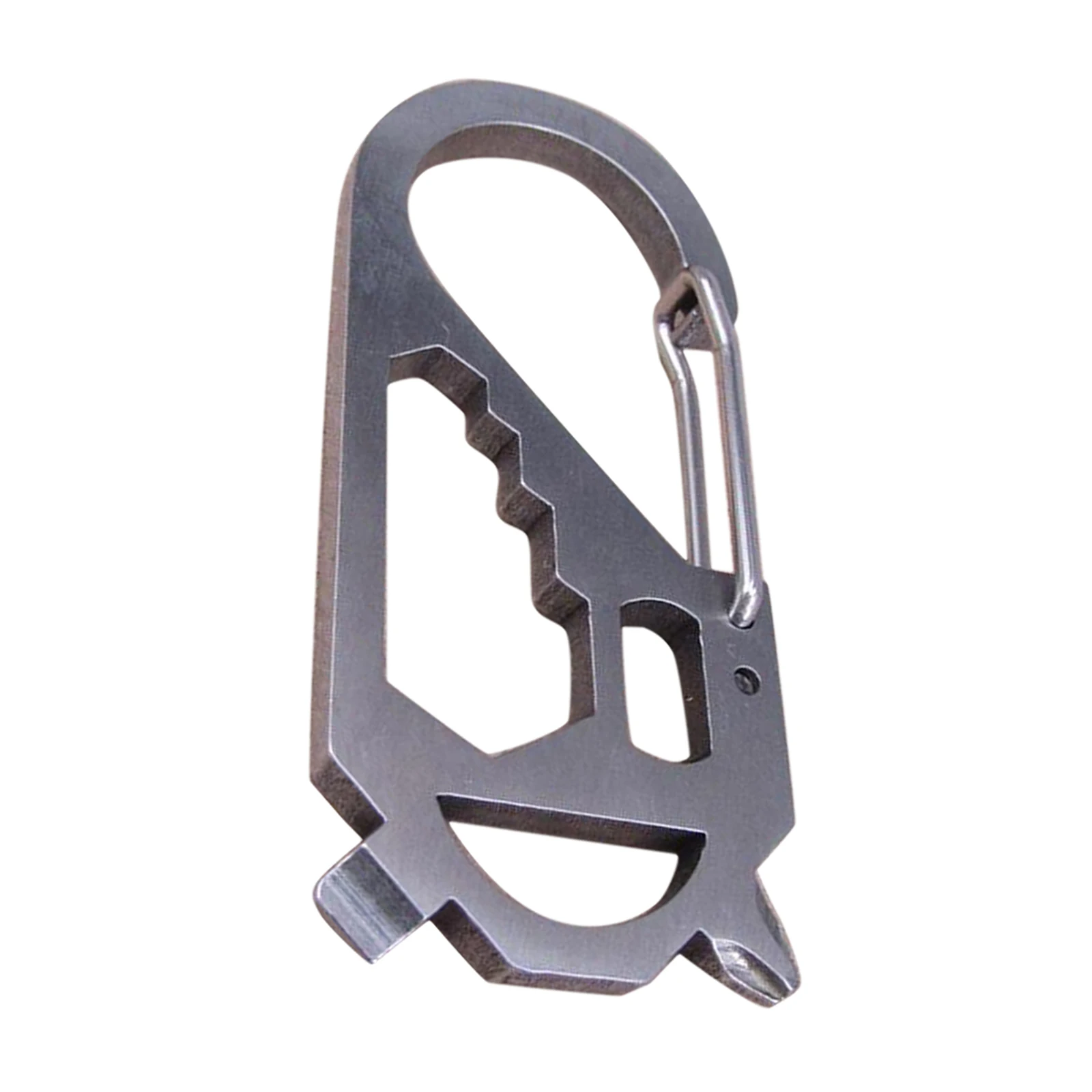 

Small CARABINER CLIP Key Snap Hook 7 in 1 Multitool Outdoor Hiking