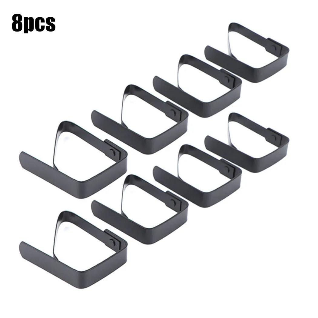 

8 X Tablecloth Clips Stainless Steel Durable Table Clamps, Tablecloth Clip For The Home In Stock Drop Shipping