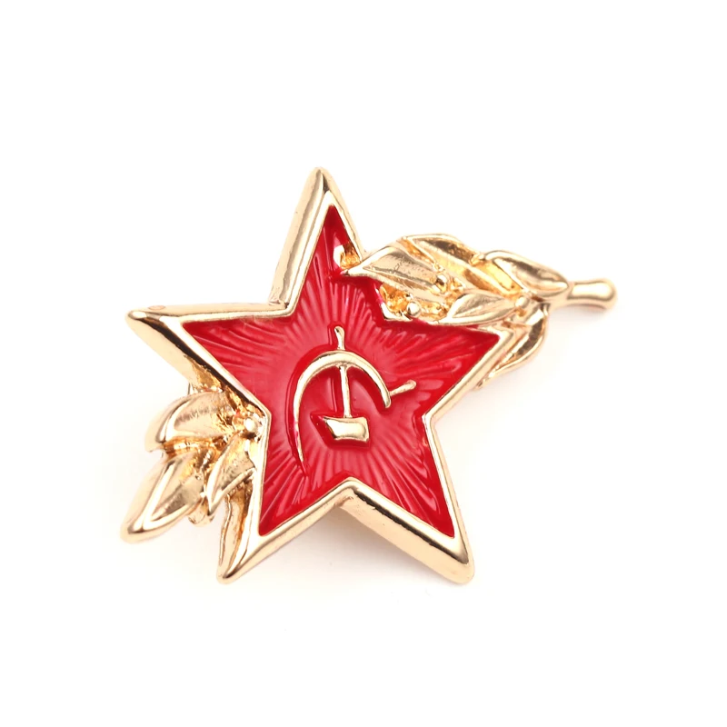 СССР символ холодной войны Советская CCCP Красная звезда эмалированная булавка серповидная брошь с изображением молотка значок подарка значок КНОПКА нагрудная булавка для пальто Кепка подарок