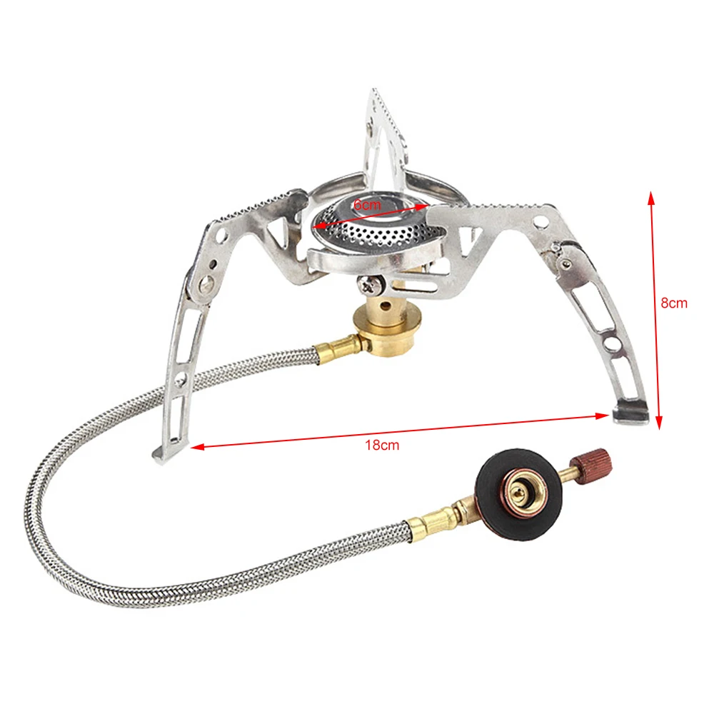

Mini Camping Stove Portable Outdoor Cooking Windproof Foldable Gas Stove Burner for Backpacking Picnic Hiking