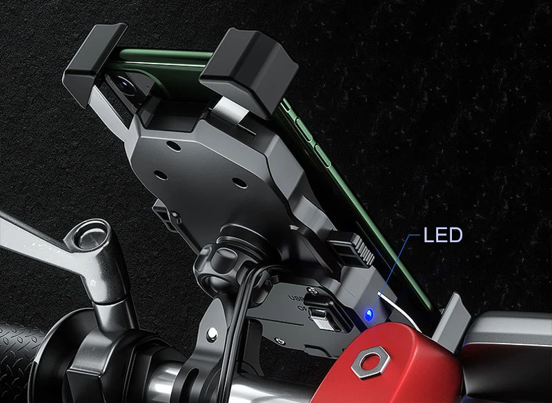 Держатель для телефона мотоцикла поддержка беспроводного зарядного устройства